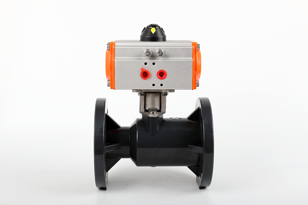 津南气动法兰一体球阀